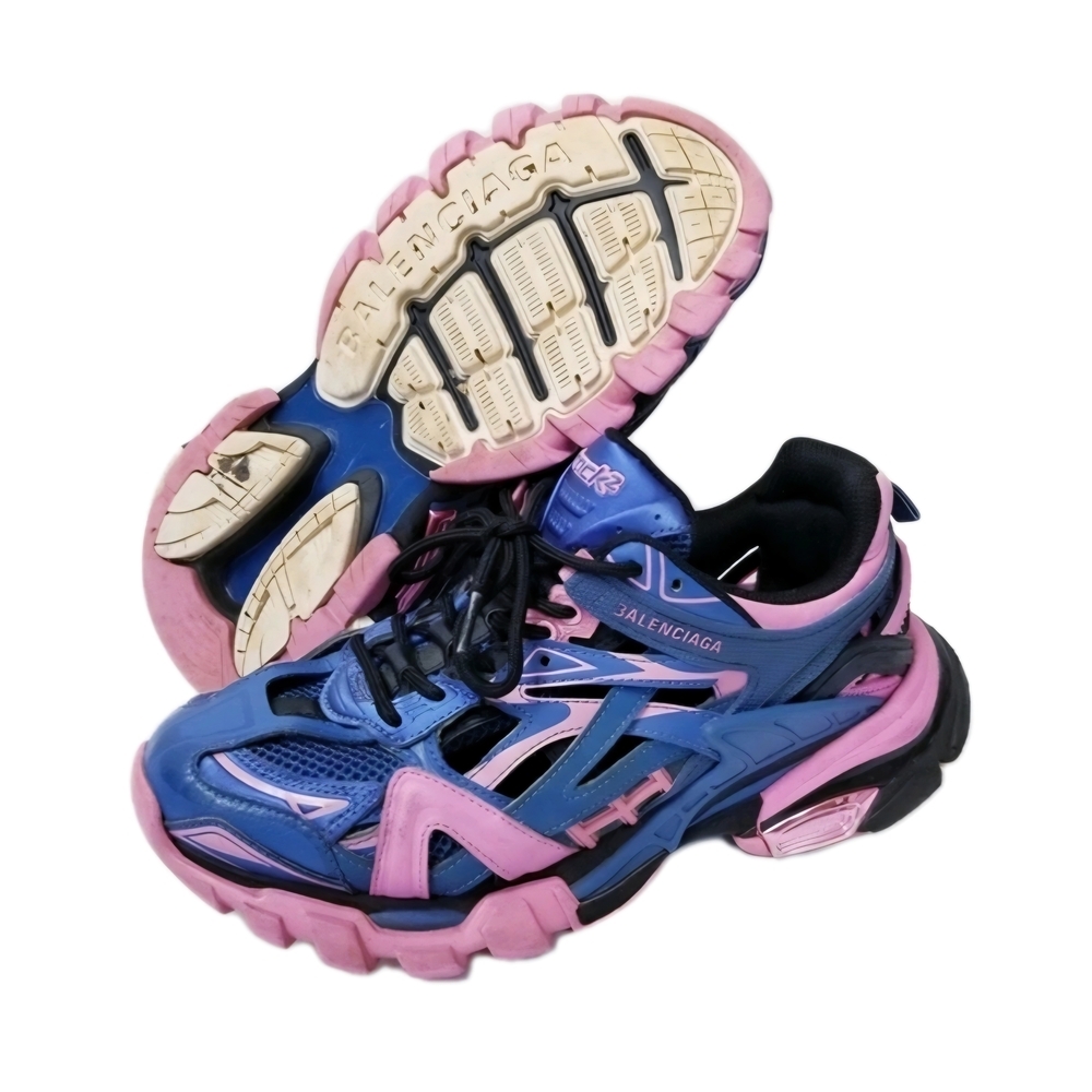 Balenciaga Track 2 Sneakers Blue / Pink EU 38 US Women's Size 7.5-8 (GUC) - Picture 5 of 9